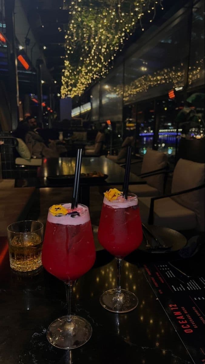 Premium cocktail selection